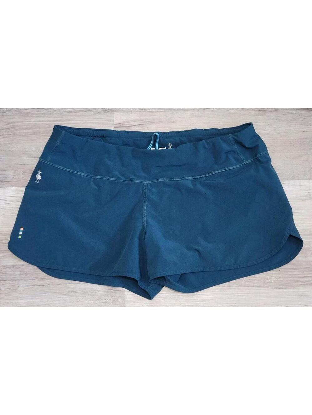 Smartwool Shorts Womens Large Active Lined 3"  Twighlight Blue Green